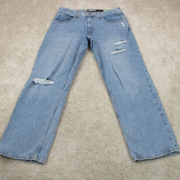 Levis Silvertab Jeans 'Womens 34 Blue Denim '94 Baggy Distressed 34x30 - Picture 1 of 16
